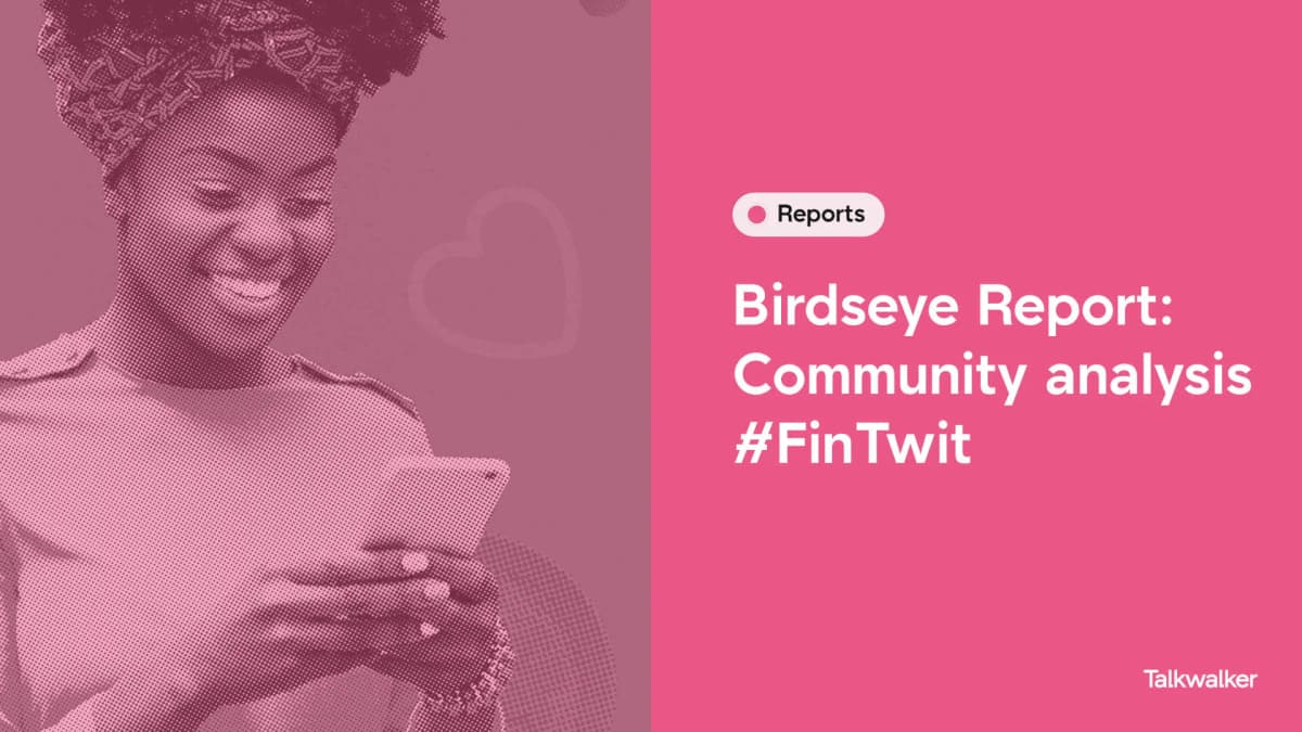 Featured image for Birdseye Report: Community analysis - #FinTwit