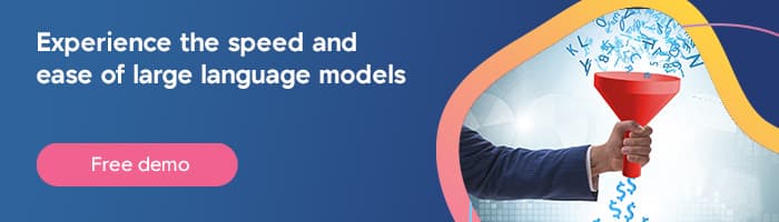 CTA: Experience the speed and ease of large language models. Click for free demo