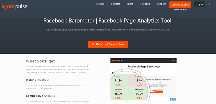 social media analytics tools - Agorapulse
